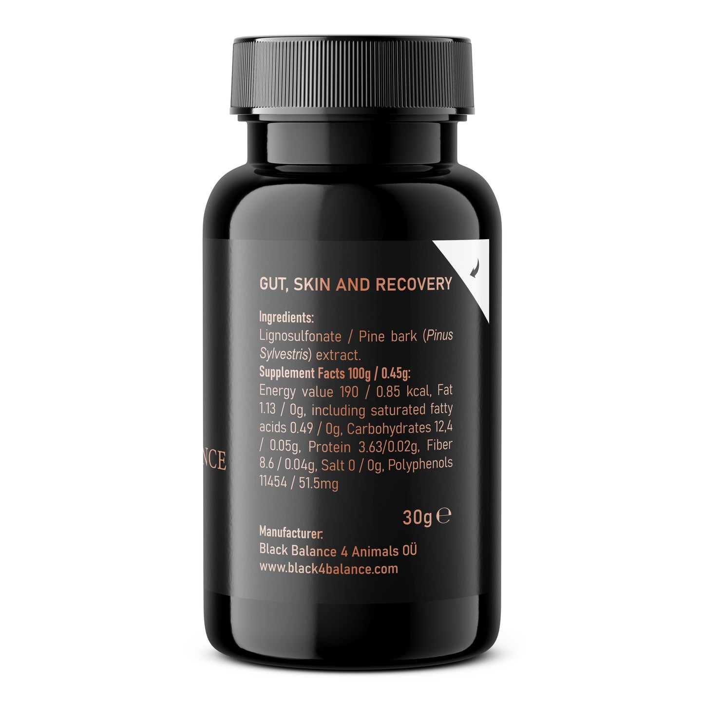 BLACK BALANCE POWDER FOR ALL ANIMALS